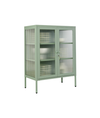 Vitrine métal H 100 cm vert d'eau, Mustard Made pas cher 