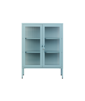 Vitrine métal H 100 cm bleu ciel, Mustard Made Livraison rapide