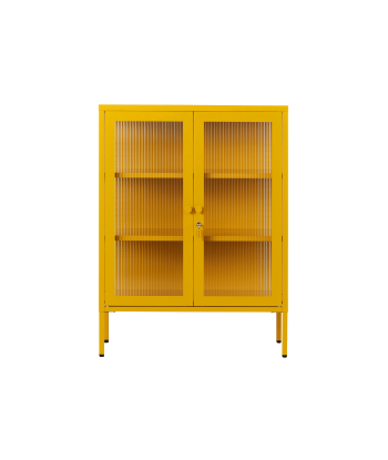 Vitrine métal H 100 cm moutarde, Mustard Made 50-70% off 