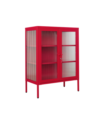 Vitrine métal H 100 cm rouge, Mustard Made s'inspire de l'anatomie humaine