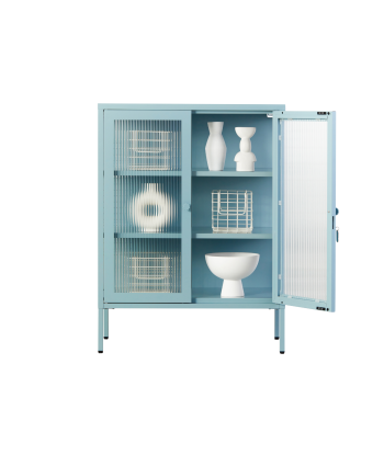 Vitrine métal H 100 cm bleu ciel, Mustard Made Livraison rapide