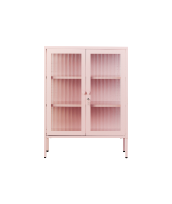 Vitrine métal H 100 cm rose pâle, Mustard Made est présent 