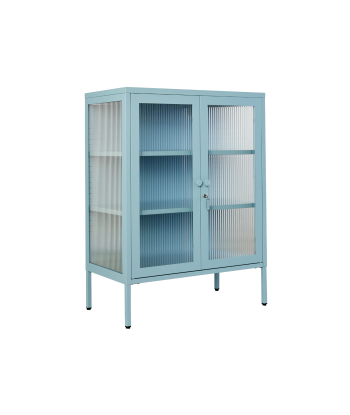 Vitrine métal H 100 cm bleu ciel, Mustard Made Livraison rapide