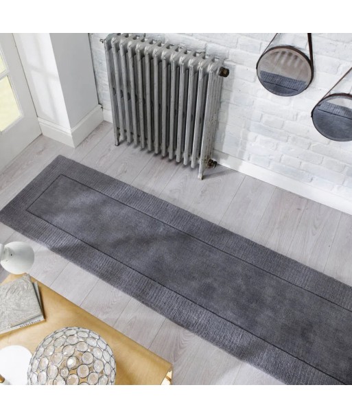 Tapis de couloir en laine Siena Gris 60x230cm Faites des économies