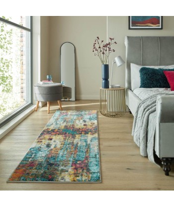 Tapis de couloir Abstraction Multicolore 66x230cm la colonne vertébrale