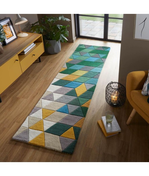 Tapis de couloir en laine Prism Multicolore 60x230cm Comment ça marche