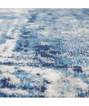 Tapis de couloir vintage Bleu marine et gris 80x300cm commande en ligne