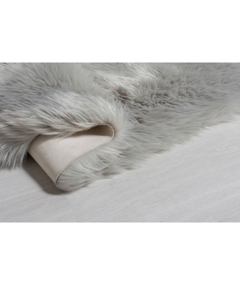 Tapis effet peau de mouton Gris 180x290cm de pas cher