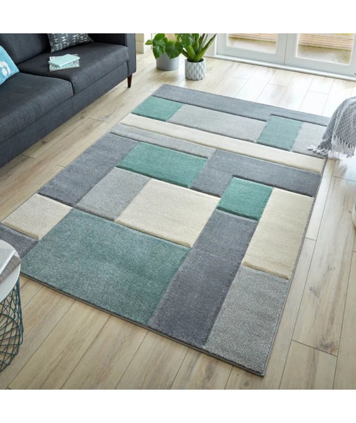 Tapis Cosmos Gris Vert outlet