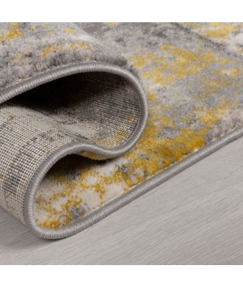 Tapis vintage Gris et moutarde soldes