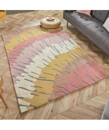 Tapis Woodgrain Crème et terracotta 160x230cm livraison et retour toujours gratuits