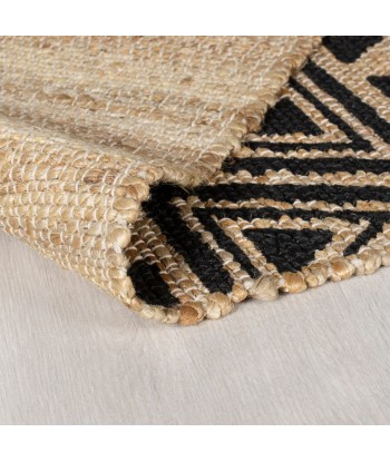 Tapis Jute Beige et noir 120x170cm de la marque