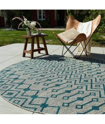 Tapis extérieur 200x200cm rond pas cher 