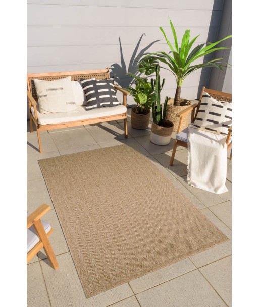 Tapis aspect Jute beige de technologie