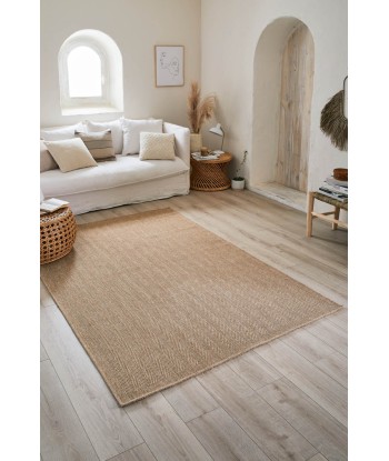 Tapis aspect Jute beige de technologie