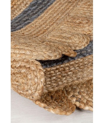 Tapis en jute Grace Naturel et gris 80x230cm offre 