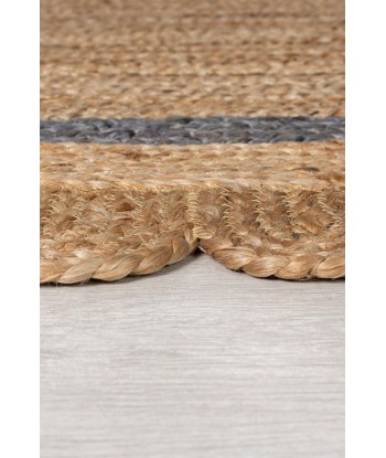 Tapis en jute Grace Naturel et gris 80x230cm offre 