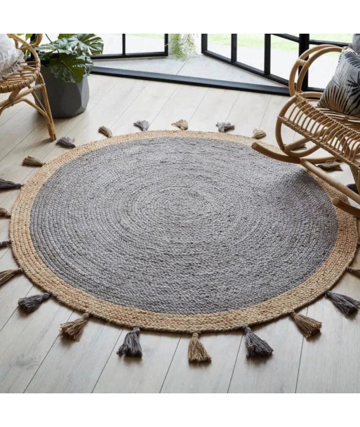 Tapis Jute rond Istanbul gris 150cm sélection de produits