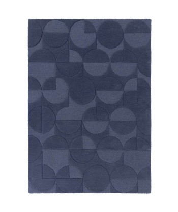 Tapis en laine Gigi Bleu basket pas cher