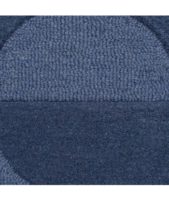 Tapis en laine Gigi Bleu basket pas cher