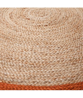 Tapis Jute rond Istanbul orange 150cm Découvrez la collection