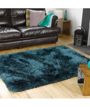 Tapis Shaggy vert canard ou a consommer sur place