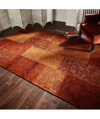 Tapis Patchwork terracotta 155x230cm français