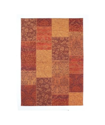 Tapis Patchwork terracotta 155x230cm français