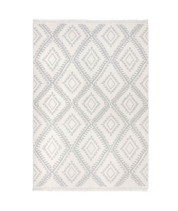 Tapis Alix en matières recyclées gris/blanc online