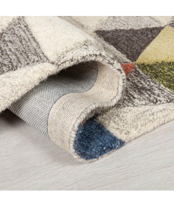 Tapis en laine Amari multicolore solde