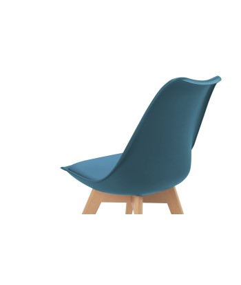 Lot de 2 chaises Suedia Bleu canard l'achat 