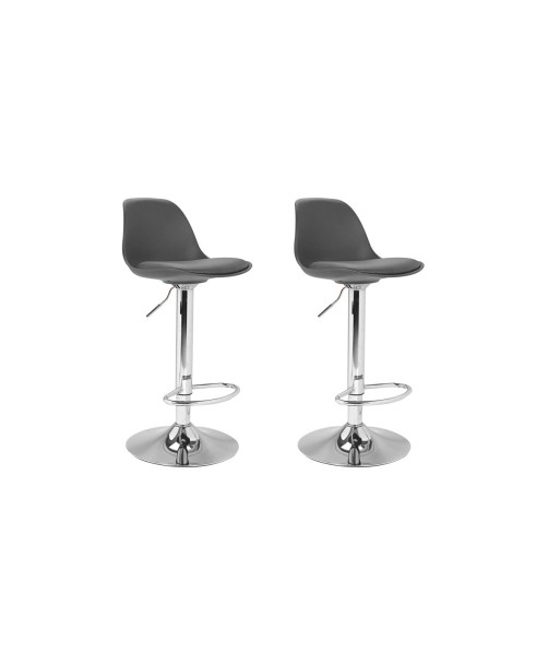 Lot de 2 tabourets Karl Gris foncé des créatures d'habitude