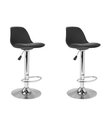 Lot de 2 tabourets Karl Noir Découvrez la collection