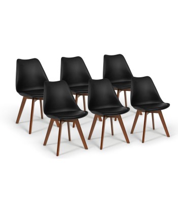 Lot de 6 chaises Costa noir chez Cornerstreet bien 