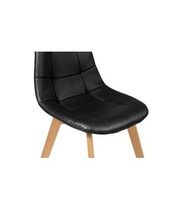 Lot de 4 chaises Rafaela noir de la marque