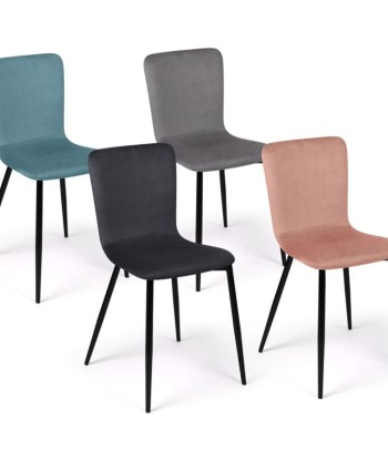 Lot de 4 chaises Manon mix couleurs français