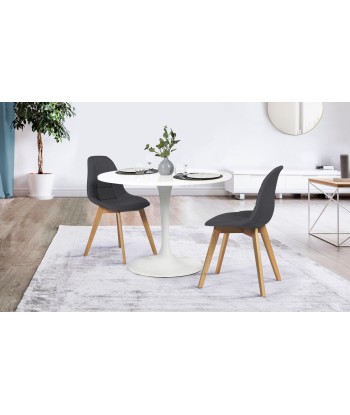 Lot de 2 chaises Gabriella gris de France