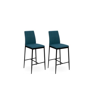 Lot de 2 tabourets Alba Bleu Economisez 