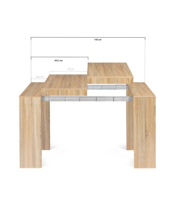 Console extensible 140cm Bois pas cheres