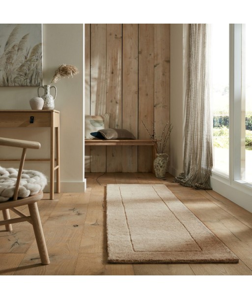 Tapis de couloir en laine Siena Naturel 60x230cm d'Europe débarque