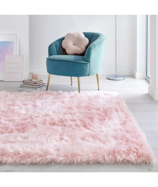 Tapis effet fourrure Rose 2023