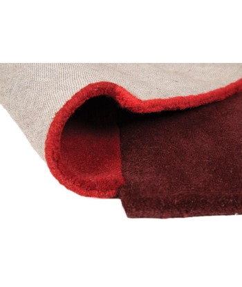 Tapis laine Collage Rouge destockage