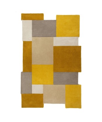 Tapis Collage Jaune/Ocre pas cher 