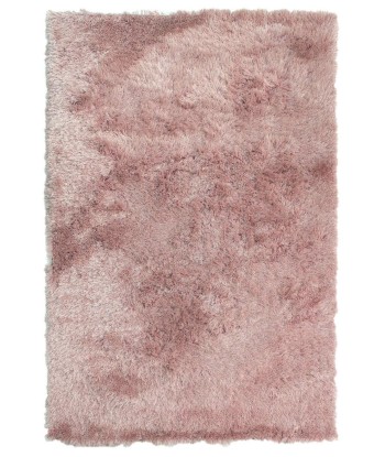 Tapis shaggy Dazzle Rose 60x110cm de pas cher