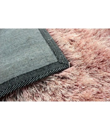 Tapis shaggy Dazzle Rose 60x110cm de pas cher