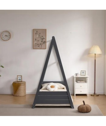 Lit enfant tipi gris le des métaux précieux