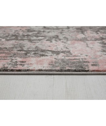 Tapis de couloir vintage Gris et Rose 80x300cm commande en ligne