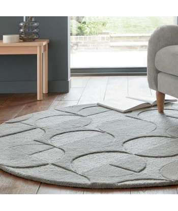 Tapis en laine rond Gigi Gris sur le site 