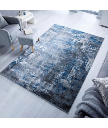 Tapis vintage Bleu foncé et gris Les magasins à Paris et en Île-de-France