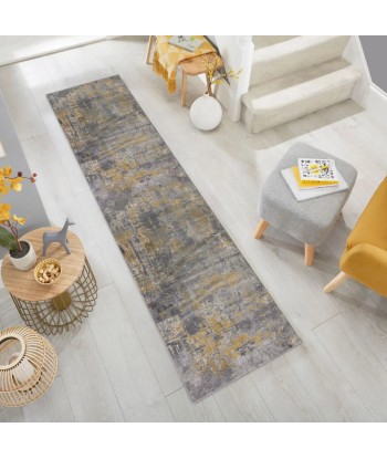 Tapis de couloir vintage Gris/Ocre 80x300cm 50-70% off 